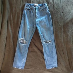 Abercrombie & Fitch High Rise Women Jeans - Light Blue